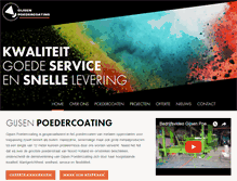 Tablet Screenshot of gijsenpoedercoating.nl